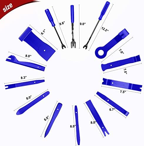 Nilight 238Pcs Trim Removal Tool, Auto Push Pin Bumper Retainer Clip Set