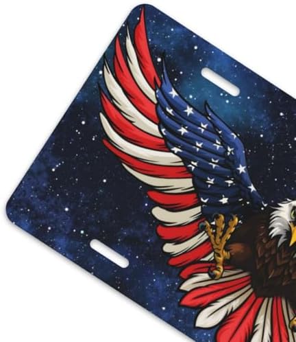 American Flag Eagle Front License Plate 6" * 12" for Women