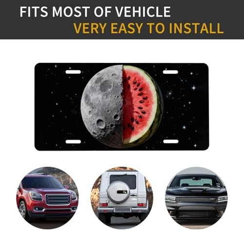 Watermelon Moon Front License Plate 6" * 12" for Women