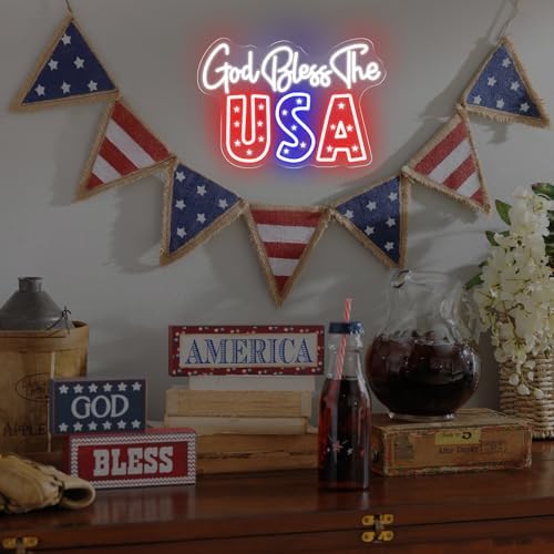 God Bless The USA Neon Sign, 1776 USA Happy 4th of July LED Light - Image 7