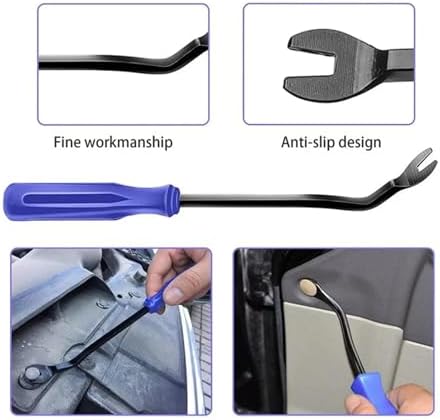 Plastic Auto Dismantle Tools Kit Car Radio Door Clip Panel Trim Dash Audio Removal Installer Pry Kit Refit Set(12PCS Yellow) - Image 6