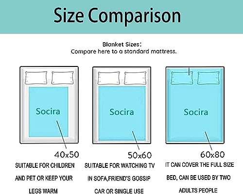 Socira Thanksgiving Throw Blanket Turkey Blankets Plush Gifts for Women Men - Image 7