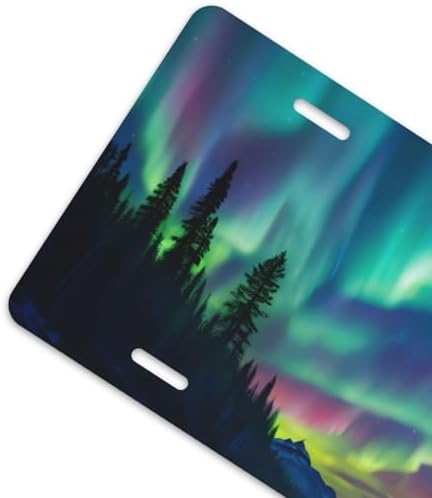 Aurora Borealis Front License Plate 6" * 12" for Women