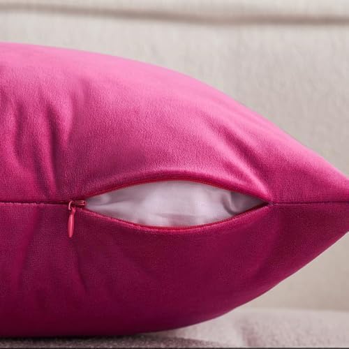 VAKADO Hot Pink Throw Pillow Covers Decorative 16x16 Set of 2 Outdoor Decor Couch Cushion Covers Pillowcases Home Bed Decoration for Sofa Bedroom Office - Image 4