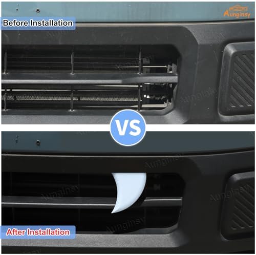 Aunginsy Car Front Grille Tiger Teeth Decoration Cover Compatible with Ford Maverick 2022-2025 Pickup, 2PCS Front Bumper White Halloween Vampire Fangs Trim ABS DIY Vehicles Cover Sticker Accessories
