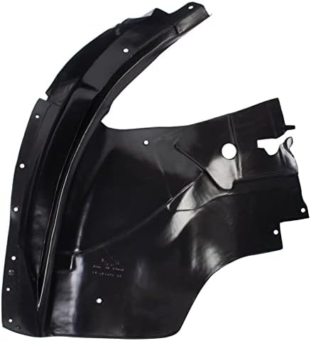 TRQ Front Right Rearward Inner Fender Liner Black Passenger Side