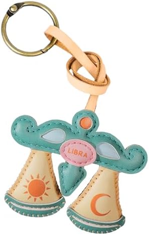Zodiac Horoscope Bag Charm - Unique Purse Charm Keychain for Backpacks