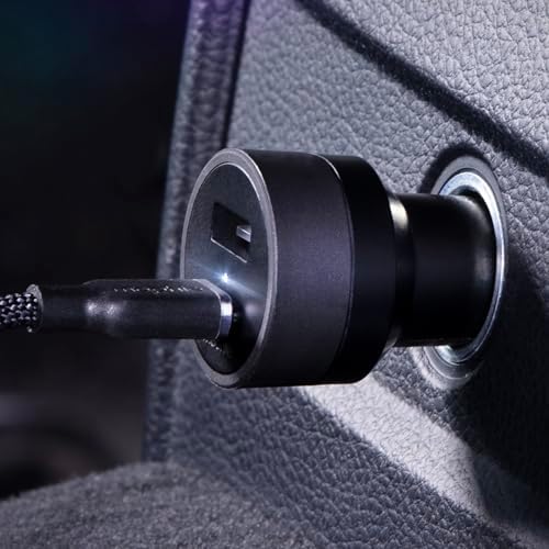 Mophie 42W Dual USB-C + USB-A Car Charger, Universal AUX Compatibility