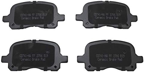 TRQ Front Brake Pads Ceramic Hardware