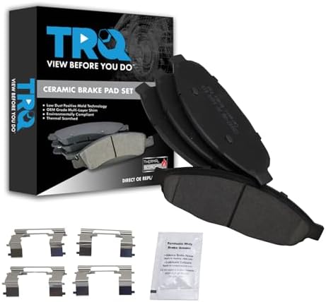 TRQ Front Brake Pads Ceramic Hardware