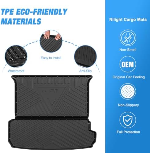 Nilight Cargo Mat for Audi Q7 SQ7 2017-2025