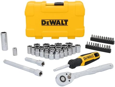 DEWALT Mechanics Tool Set, 3/8" Drive, 50 Piece (DWMT45423) by Unknown