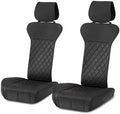 Amazon Basics Front Car Seat Covers, Breathable Faux Leather, Universal Seat Protectors, 2-Pack