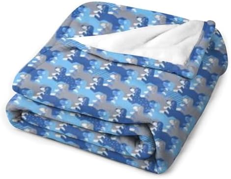 Socira Blue Funny Dachshunds Dog Blanket Throw Blanket Blue Funny Dachshunds Dog Gifts for Women Men Soft Sofa Throws for Travel Camping Bed Home Decor Car Birthday Gift 40"*50" （100 * 130cm） - Image 3