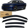Nilight Window Rain Guards for Dodge Charger 2011-2023, Tape on-4PCS