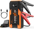 S ZEVZO ET05 Jump Starter 5000A Portable Car Jump Starter Battery Pack (7.2L Gas/ 5.5L Diesel), 51.8Wh 12V Jump Box with USB Ports, LCD Display and 3 Modes Flashlight by SZEVZO
