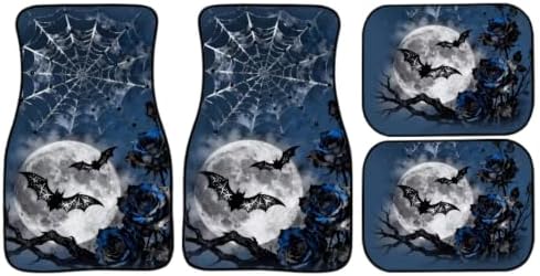 Halloween Car Floor Mats Full Set 4 Pcs Front Rear Carpets Mats
