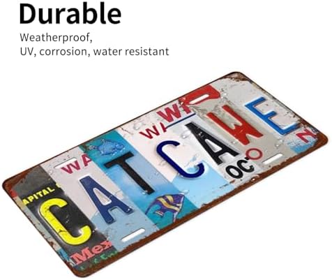 Cat Cave Front License Plate 6" * 12" for Women