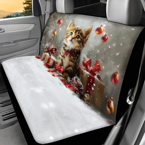 Cat Cars Backseat Covers,Seat Cushion for Rear Seat Non-Slip Car Seat Covers,Auto Car Vehicle Long Rear Bench Seat Cover Protective Cushion Mat