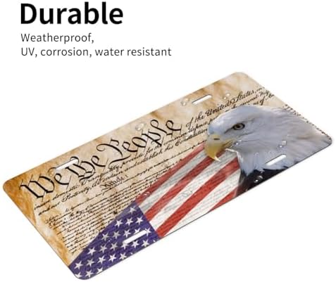 1776 Eagle Front License Plate 6" * 12" for Women We The People