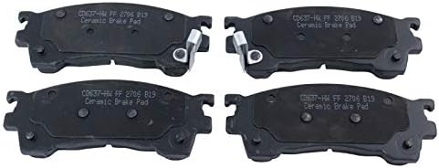 TRQ Front Brake Pads Ceramic Hardware
