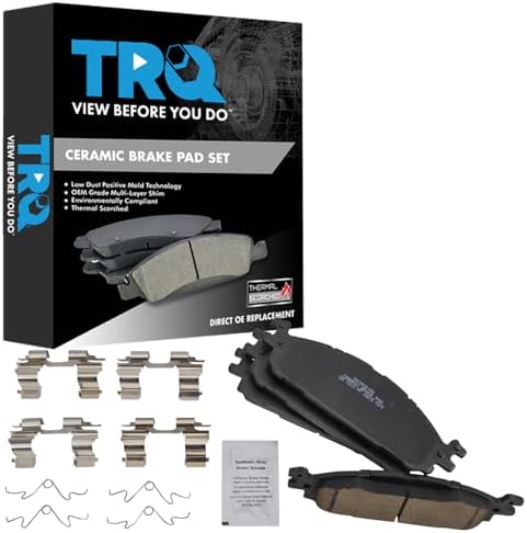 TRQ Front Brake Pads Ceramic Hardware