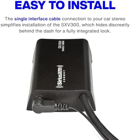 SiriusXM SXV300V1 Satellite Radio Vehicle Tuner, Add to Any SiriusXM-Ready Car Stereo (SXV300V1)