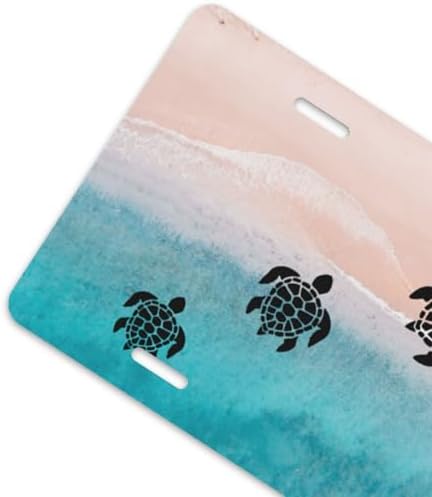 Sea Turtle Ocean Front License Plate 6" * 12" for Women