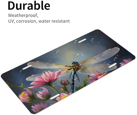 Dragonfly Art Front License Plate 6" * 12" for Women