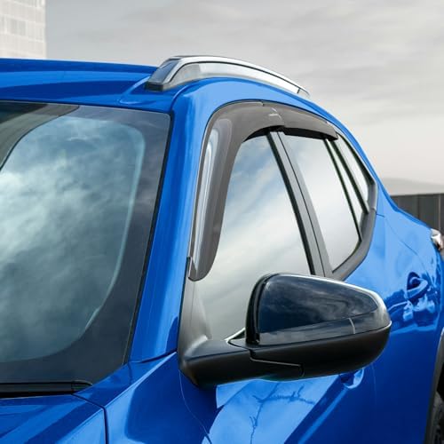 Goodyear Shatterproof Window Deflectors for Chevrolet (Chevy) Trax 2024-2026, Tape-on Rain Guards, Window Visors, Vent Deflector Visor, Car Accessories, 4 pcs. - GY008928