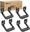 Nilight Aluminum Slip-Proof Nerf Steps 4Pcs Black for Pickup Trucks