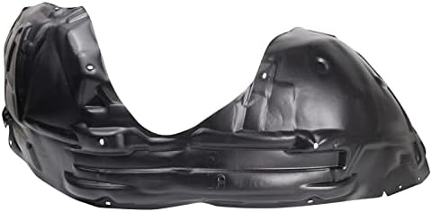 TRQ Front Right Inner Fender Liner Black Passenger Side