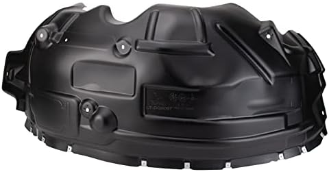 TRQ Front Left Rearward Inner Fender Liner Black Drivers Side