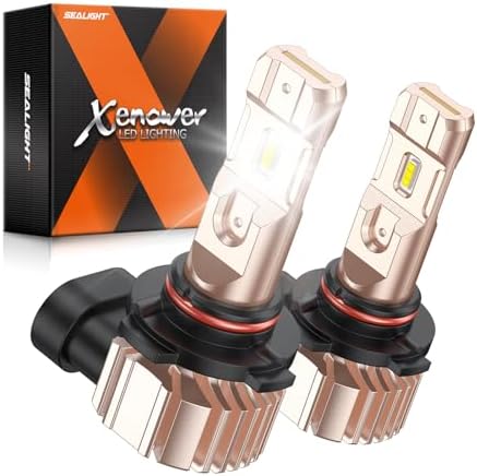 SEALIGHT H10 9145 LED Fog Light Bulbs or DRL, 600% Brightness 50000 Hours Lifespan 9140 9145 H10 LED Bulb, 10000LM 6500K Cool White Strong Penetration, Play and Plug, Driving Lights, Pack of 2