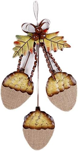 Rustic Wooden Hanging Acorn Decor Autumn Themed Wall Decor 15.75" X 9.25" by Veclotch