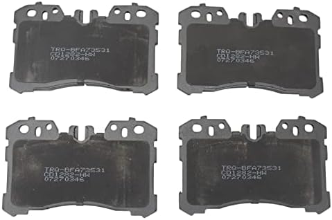 TRQ Front Ceramic Brake Pad Set