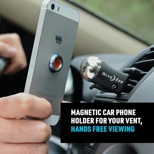 Nite Ize Steelie Original Vent Kit - Magnetic Phone Mount for Car Vents - Car Phone Holder Mount - Car Dashboard and Cell Phone Accessories - Phone Mount with Neodymium Magnets