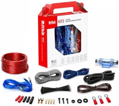BOSS Audio Systems KIT2 8 Gauge Car Amplifier Installation Wiring Kit