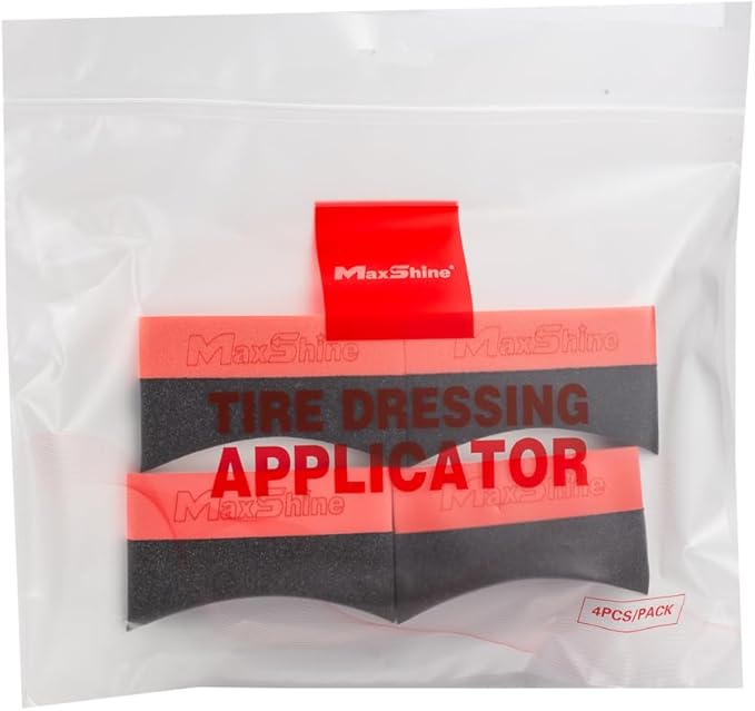 Maxshine Tire Dressing Applicator, Curved Foam Pad 10x4cm, High-Density - Image 6