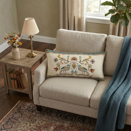 patdrea French Vintage Rectangular Throw Pillow Cover,12"x28",Set of 2 - Image 3