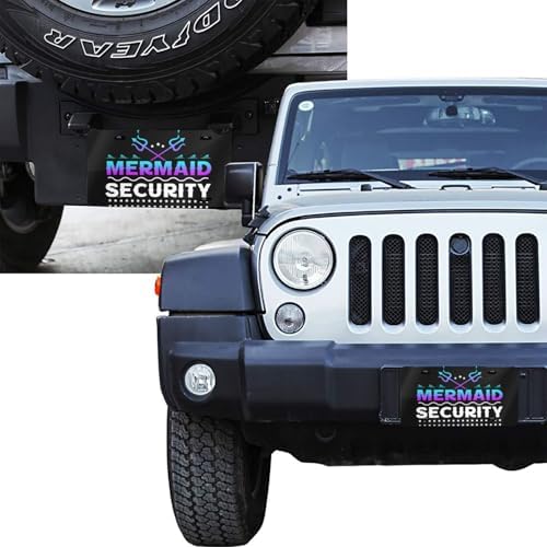 Mermaid Security Front License Plate 6" * 12" for Women