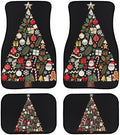 Christmas Tree Car Floor Mats Set of 4