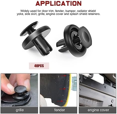 Nilight 148PCS Front Fender Liner Trim Panel Retainer Applications for Toyota 90467-10183 90467-10188 90467-07215 52161-02020 4-Way Tools Tire Caps Tire Cores