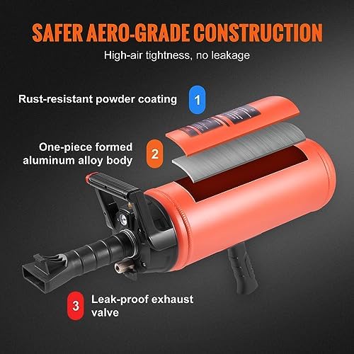VEVOR Tire Seater, 2.4 Gal/9 L Air Tire Blaster, 150 PSI Handheld Portable Tire Inflator Tool, 87-116 PSI Operating Pressure for Tractor Truck ATV Car and Automobile Repair - Image 4