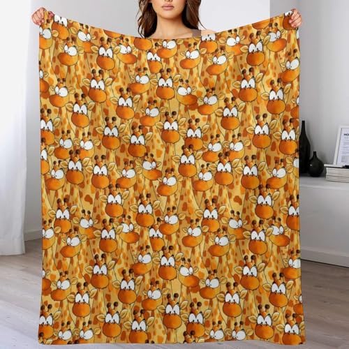 Socira Funny Giraffe Blanket Throw Blanket Funny Giraffe Gifts for Women Men Soft Sofa Throws for Travel Camping Bed Home Decor Car Birthday Gift 60"*80"（150 * 200cm） - Image 2