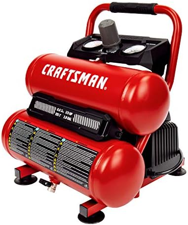 Craftsman 2-Gallon Air Compressor, 1/3 HP Oil-Free Twin Tank, 125 PSI by CRAFTSMAN