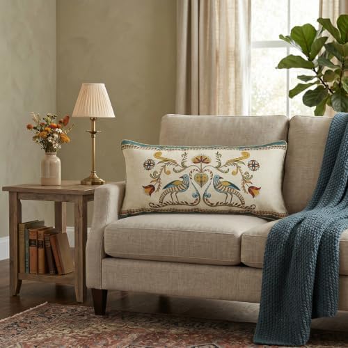 patdrea French Vintage Rectangular Throw Pillow Cover,12"x28",Set of 2 - Image 2