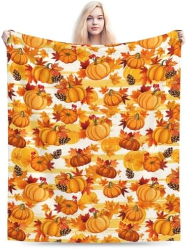 Socira Thanksgiving Turkey Blanket Throw Blanket Gifts for Women Men Soft Sofa Throws Travel Camping Bed Home Car 80"X60" Large - Image 2