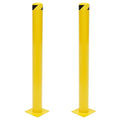 Safety Bollard Post 48'' Height Bollard Post Yellow Steel Pipe Parking Barrier by RudiUsoy