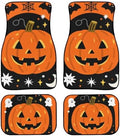 Jack O Lantern Car Floor Mats 4 Pcs